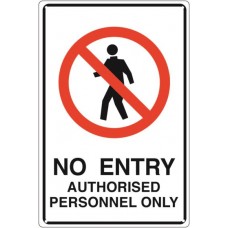 No Entry Prohibition Sign